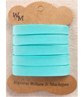 W&M Ribbon GROSGRAIN TURQUOISE 9mm x 10m