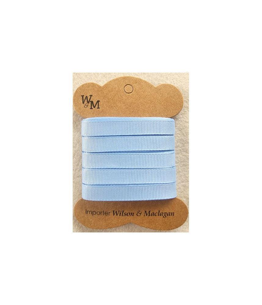 W&M Ribbon GROSGRAIN LIGHT BLUE 9mm x 10m