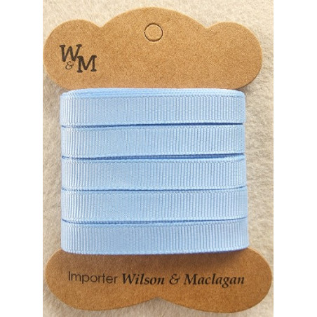 W&M Ribbon GROSGRAIN LIGHT BLUE 9mm x 10m