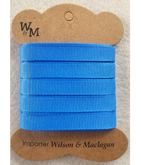 W&M Ribbon GROSGRAIN ROYAL BLUE 9mm x 10m