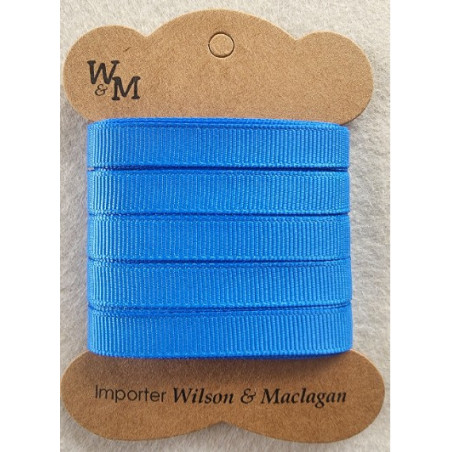 W&M Ribbon GROSGRAIN ROYAL BLUE 9mm x 10m