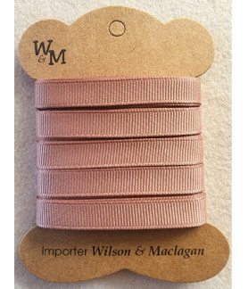 W&M Ribbon GROSGRAIN LIGHT BROWN 9mm x 10m