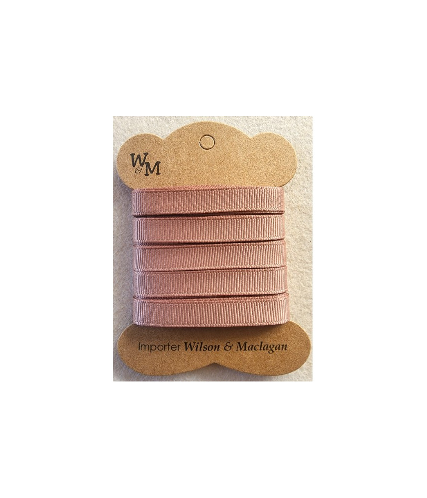 W&M Ribbon GROSGRAIN LIGHT BROWN 9mm x 10m