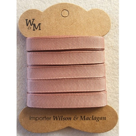 W&M Ribbon GROSGRAIN LIGHT BROWN 9mm x 10m