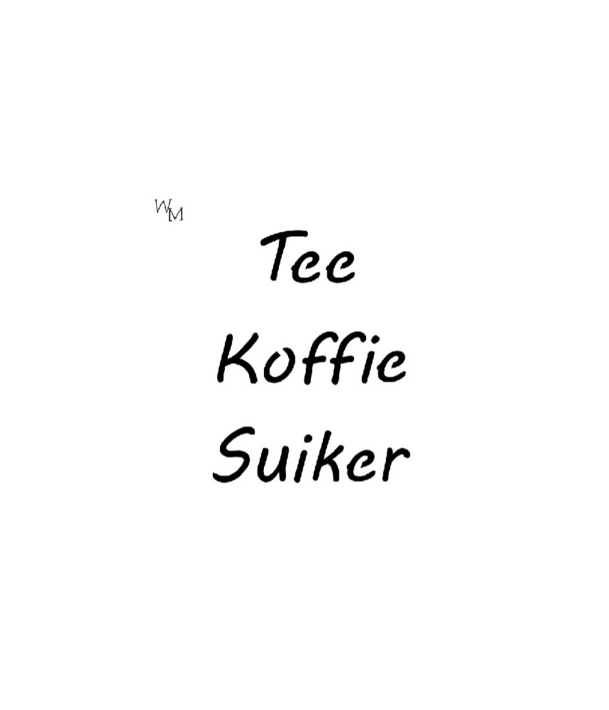W&M Stencil TEE, KOFFIE, SUIKER SMALL 20mm