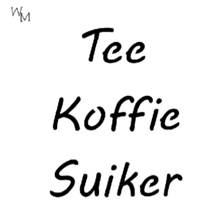 W&M Stencil TEE, KOFFIE, SUIKER SMALL 20mm