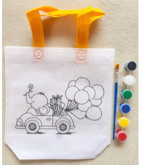 W&M Craft Kit Bag CAR w Paint + Brush