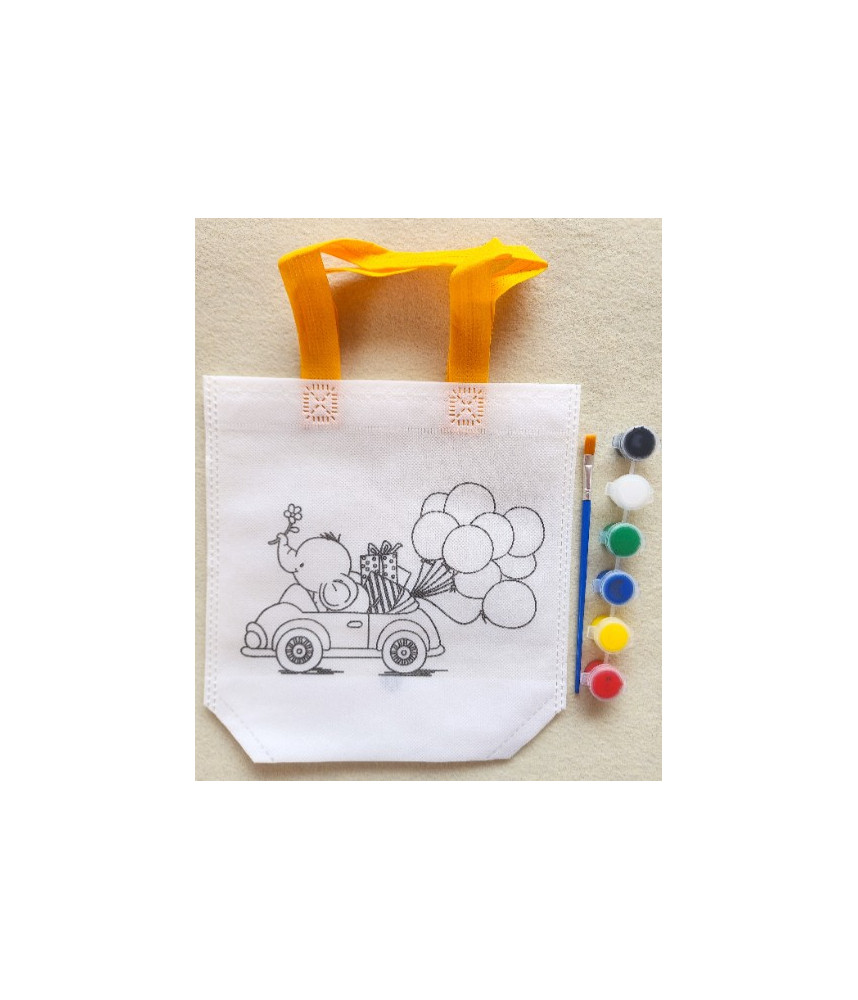 W&M Craft Kit Bag CAR w Paint + Brush