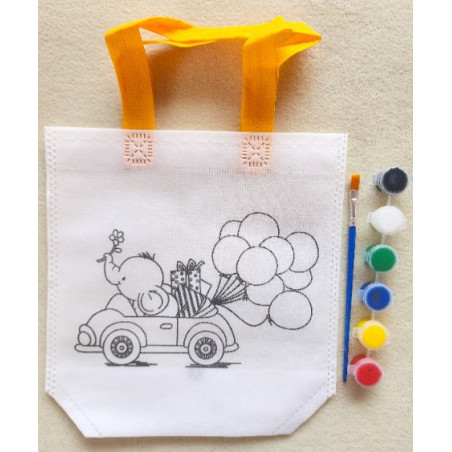 W&M Craft Kit Bag CAR w Paint + Brush
