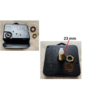 W&M Clock MOVEMENT Box Hang with Nut 23 mm