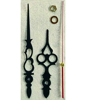 W&M Clock HANDS Black 91 x 130 mm p/SET