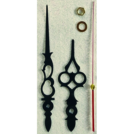 W&M Clock HANDS Black 91 x 130 mm p/SET