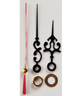 W&M Clock HANDS Black 50 x 70 mm p/SET