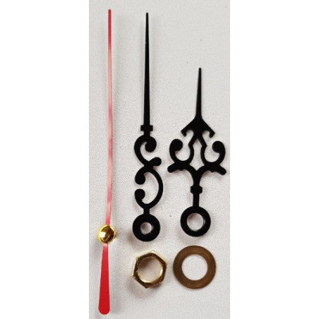W&M Clock HANDS Black 50 x 70 mm p/SET