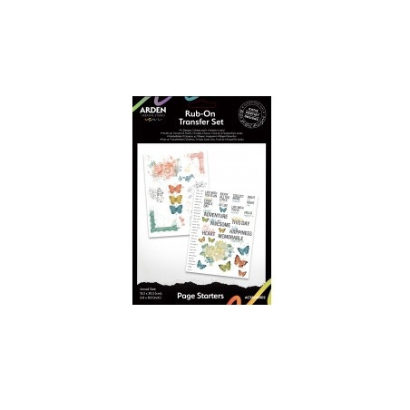 Arden- Field Notes Rub-On Transfer Set 6x8"
