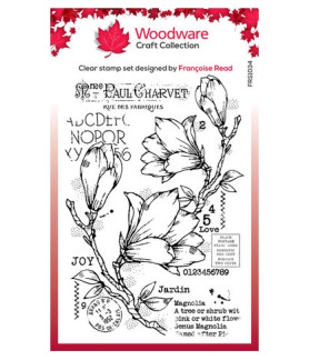 Woodware - Spring Magnolia Clear Stamp