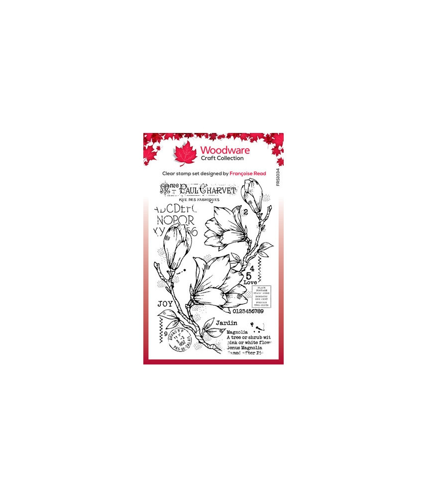 Woodware - Spring Magnolia Clear Stamp