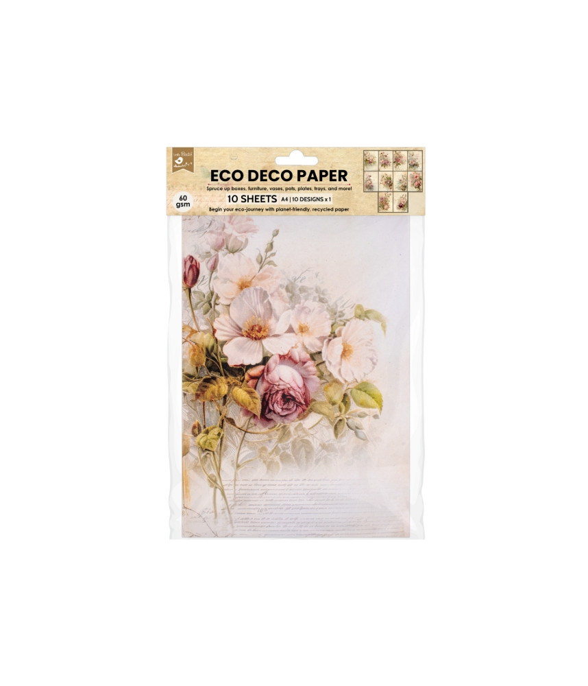 Little Birdie - Eco Déco Paper - Bloom Boutique A4 size 10 design x 1 10 sheets