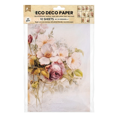 Little Birdie - Eco Déco Paper - Bloom Boutique A4 size 10 design x 1 10 sheets