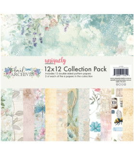 Uniquely - Floral Archives 12x12 Collection Pack (12 Double Sided Sheets)