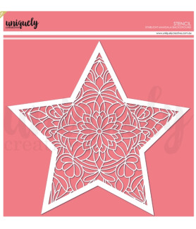 Uniquely - Starlight Mandala Background Stencil