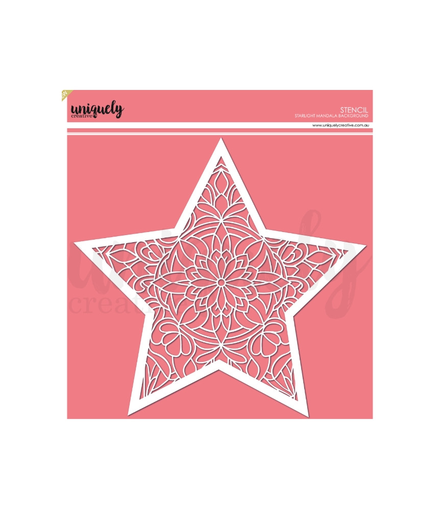 Uniquely - Starlight Mandala Background Stencil