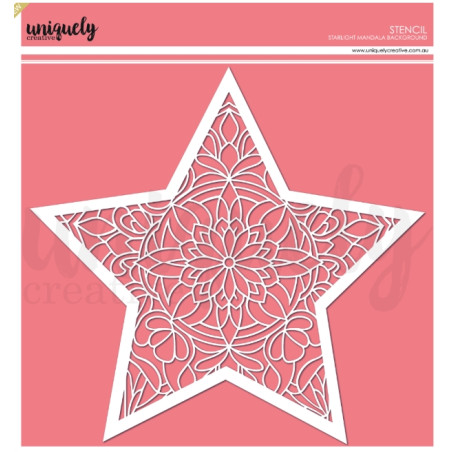 Uniquely - Starlight Mandala Background Stencil