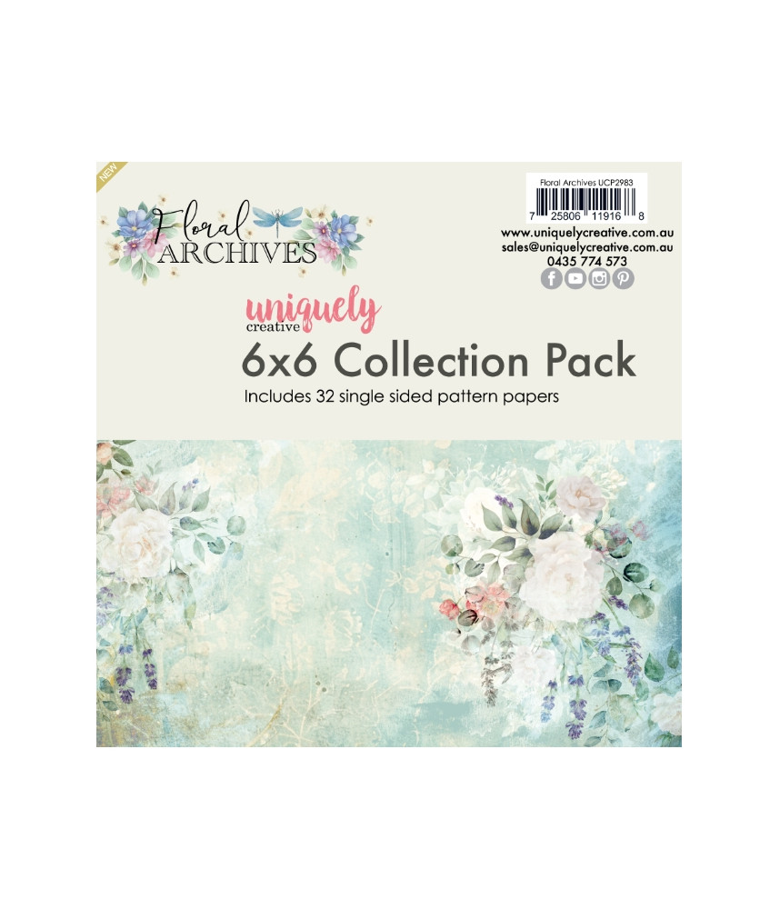 Uniquely - Floral Archives 6x6 Collection Pack (32 Single Pages)