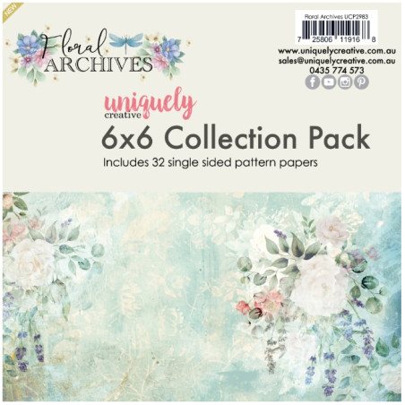 Uniquely - Floral Archives 6x6 Collection Pack (32 Single Pages)