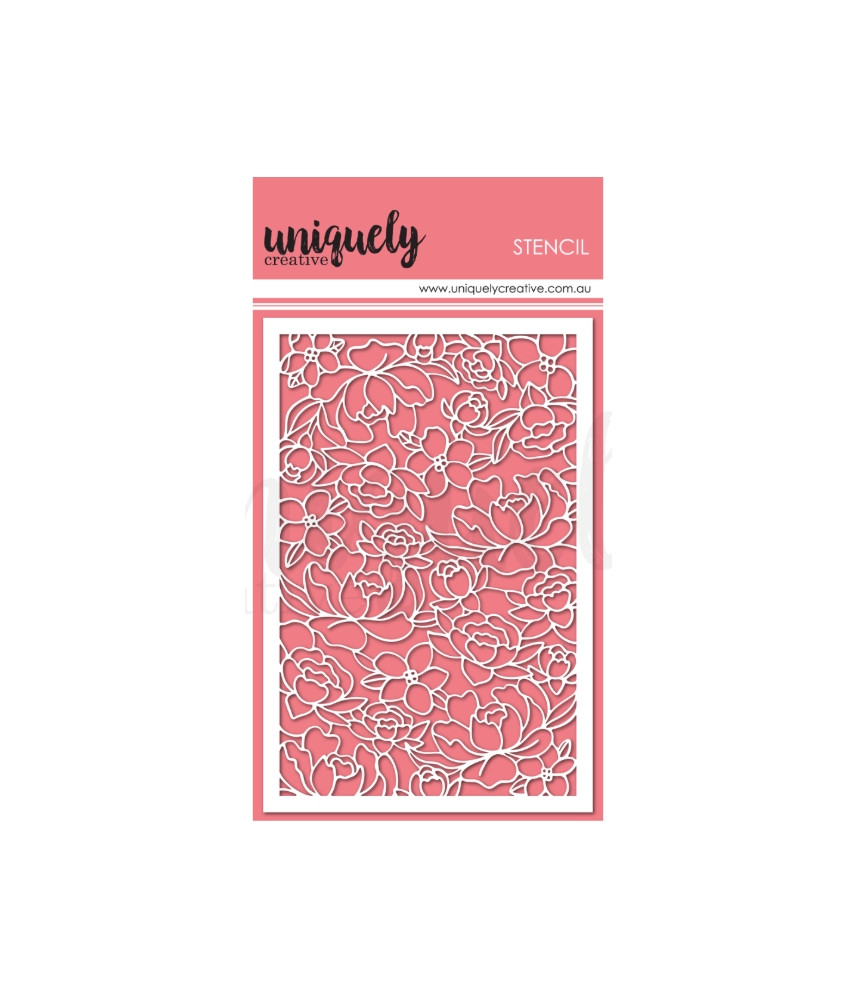 Uniquely - Floral Whispers Stencil
