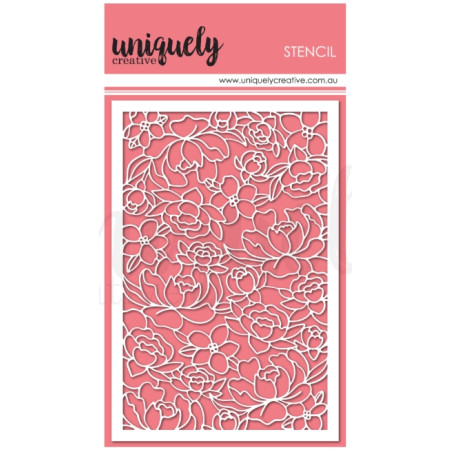 Uniquely - Floral Whispers Stencil