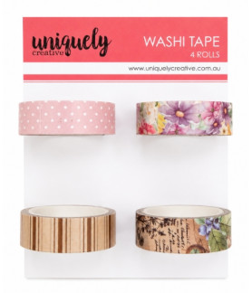 Uniquely - Botanical Washi Tape Combo Set Of 4