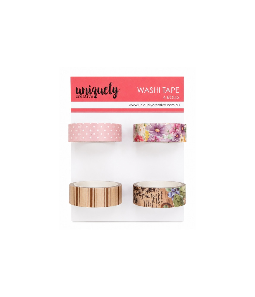 Uniquely - Botanical Washi Tape Combo Set Of 4
