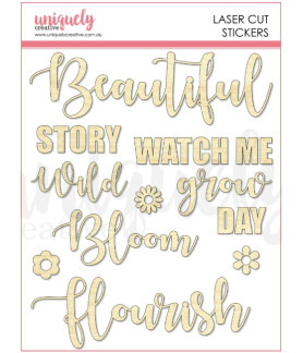 Uniquely - Botanical Script Stickers