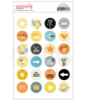 uniquely - Written in the Stars Chipboard Stickers