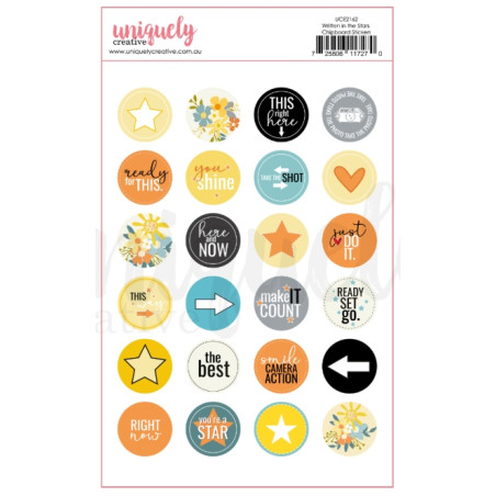 uniquely - Written in the Stars Chipboard Stickers
