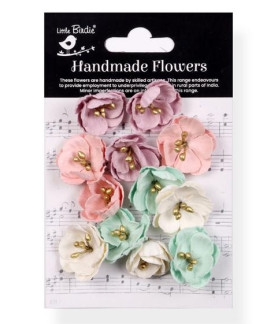 Little Birdie - Fairy Garden Embossed Daisies Paper Flowers