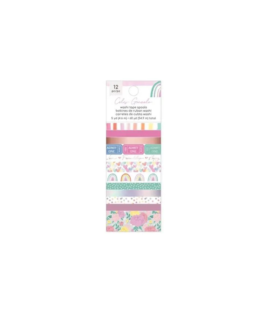 American Crafts Rainbow Avenue - Washi Tape Set of 12