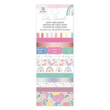 American Crafts Rainbow Avenue - Washi Tape Set of 12