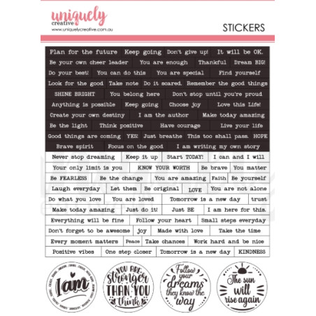 Uniquely - Heart & Soul Journal Stickers