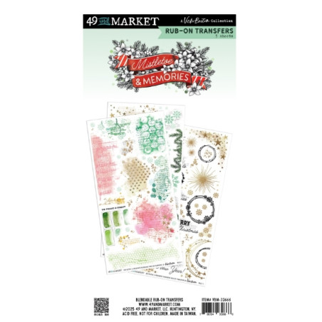 49 And Market - Mistletoe and Memories - Rub-On Transfer Set-Blendable