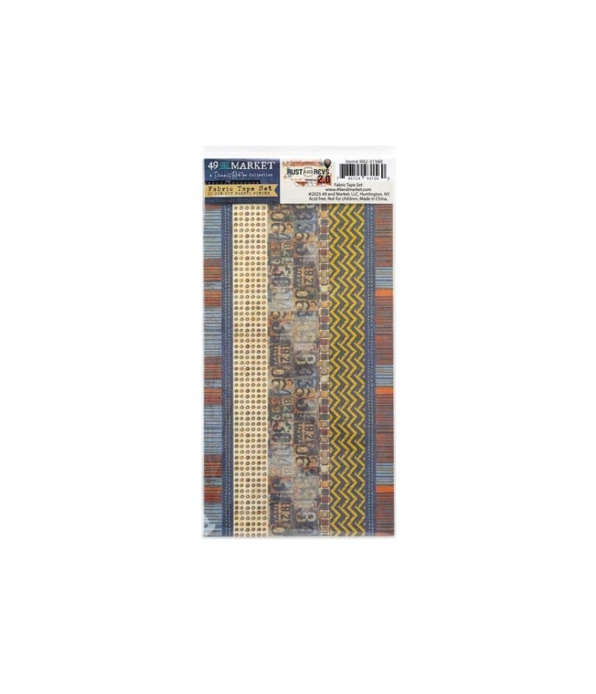 49 And Market Fabric Tape Set - Rust and Revs