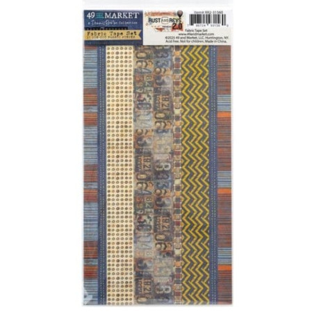 49 And Market Fabric Tape Set - Rust and Revs