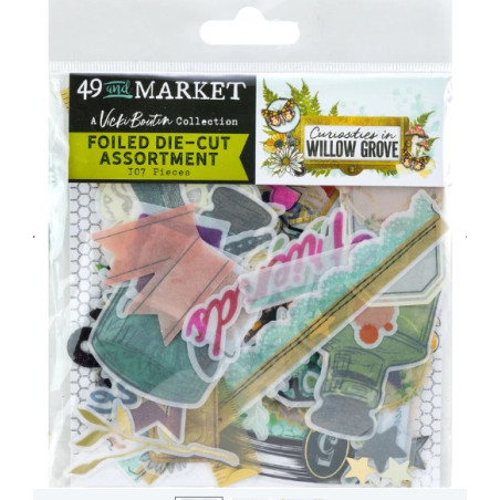 49 and Market Curiosities in Willow Grove Foiled Die-Cut Assortment