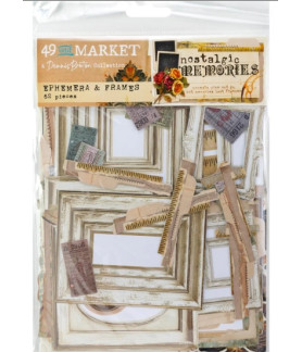 49 And Market Nostalgic Memories Ephemera and Frames Set