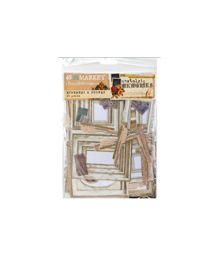 49 And Market Nostalgic Memories Ephemera and Frames Set