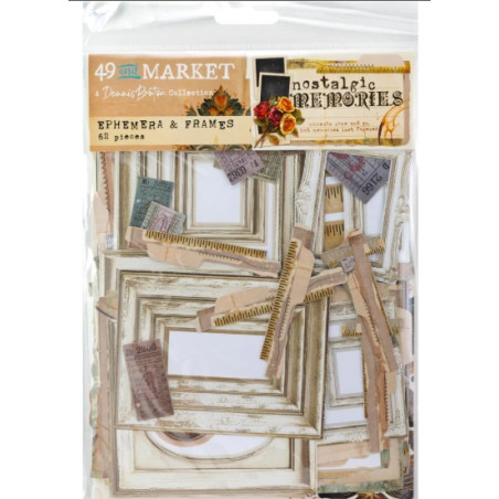 49 And Market Nostalgic Memories Ephemera and Frames Set