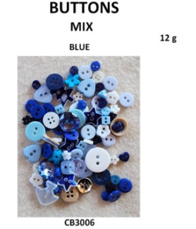 W&M - Buttons BLUE MIX 12g