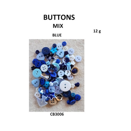 W&M - Buttons BLUE MIX 12g