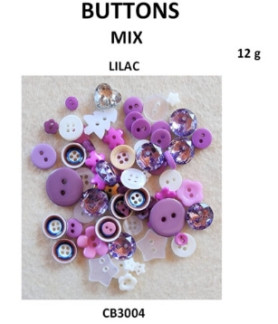 W&M - Buttons LILAC MIX 12g